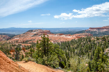 Red Rocks Hoodoos in Bryce Point at Bryce Canyon National Park, Utah