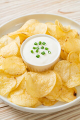 potato chips with sour cream