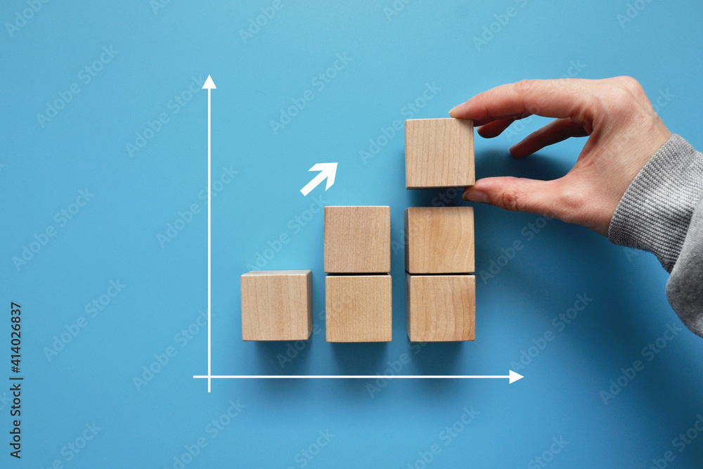 Poster symbolic image of the graph of declining profits, prices, and so on