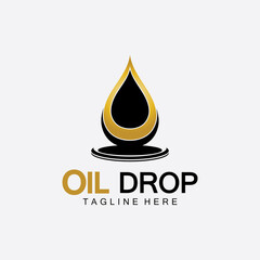 Fototapeta premium Oil drop logo vector illustration design template,design inspiration vector template for industry company logo