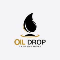 Oil drop logo vector illustration design template,design inspiration vector template for industry company  logo