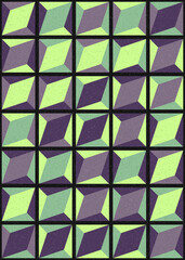 Abstract Geometric Pattern generative computational art illustration