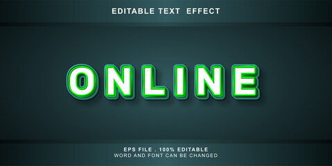 online text effect editable