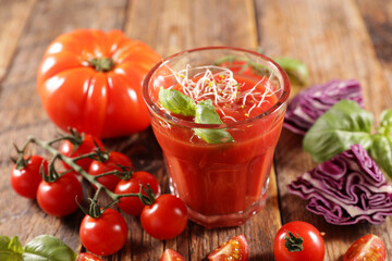 tomato gazpacho with basil