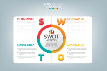 Swot analysis business infographic chart