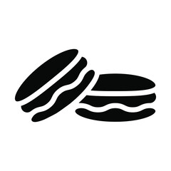 Bakery products icon vector. bake illustration sign. cake symbol.
