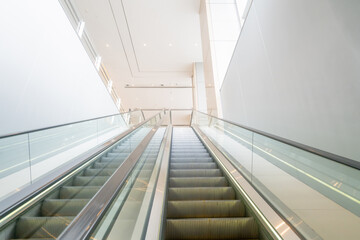 The escalator is in the mall