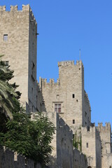 Fototapeta premium Alte Stadtmauer Rhodos Griechenland 