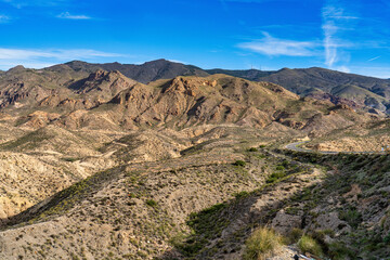 Tabernas desert, Desierto de Tabernas near Almeria, andalusia region, Spain