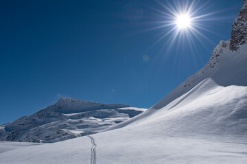 ski resort in winter