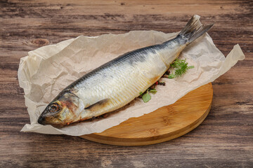 Salted Herring fish with pepper