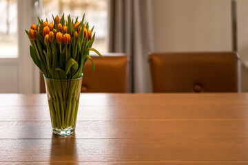 Orange Flowers on a table