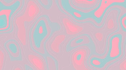 Abstract of pink and blue geometric background,countour style