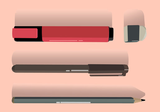 stationary set for school and office