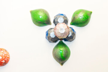 Handmade colorful chocolate, Belgian sweets