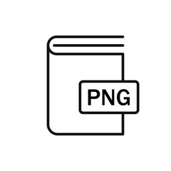 Book PNG format icon. Vector illustration