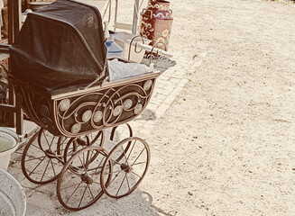 old fashioned stroller