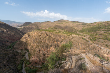 Obraz premium Mountainous landscape in La Alpujarra in southern Spain