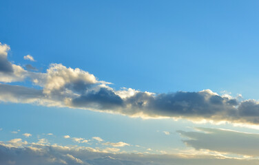Cloud and blue sky themed background