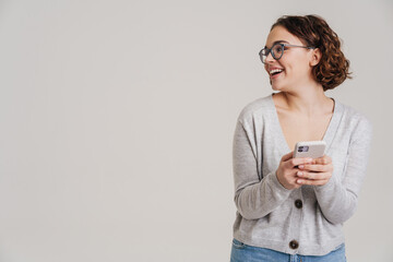 Portrait of an attractive young girl in casual clothes