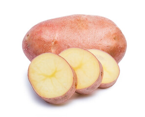 rocco red potato isolated on white background