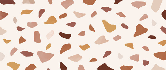 Luxury Terrazzo Background Vector. Marble texture pattern for social media banners, Post and stories background, Home decoration, packaging design and prints. 