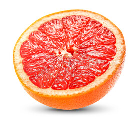 fresh grapefruit  isolated on white background