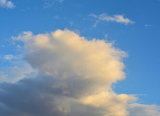 Naklejka na ściany i meble Cloud and blue sky themed background