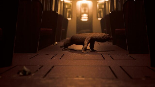 comodo dragon in underground metro station