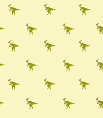 Seamless pattern with dinosaurs. seamless background for kids. Jurassic Park. Paleontology. Baby cloth. Cartoon dinosaur. Vector background with dinosaurs.

