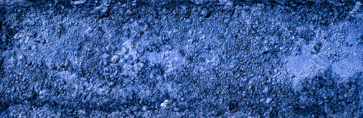 Fototapeta na wymiar cast steel sheet with rust painted blue