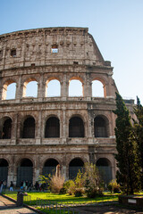 Obraz premium Rome's famous Colouseum is one of Italy's most iconic attractions
