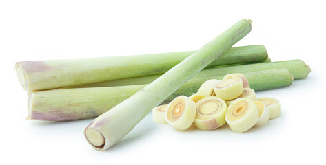 lemon grass isolated on white background