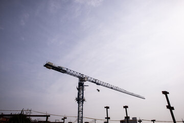 공사현장 타워 크레인(Construction site tower crane
)