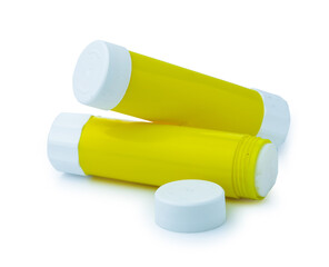 clipping path glue stick  isolated on white background