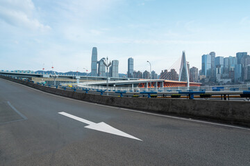 Fototapeta premium Bridges, highways and urban skylines in Chongqing, China