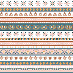 Tribal hand drawn seamless pattern