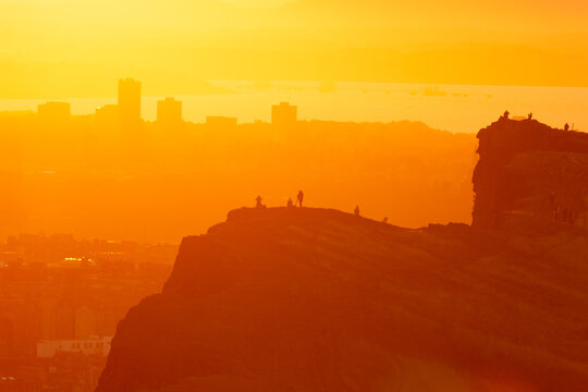 Salisbury Crags Sunset