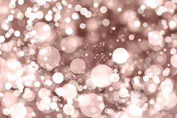 Blurred view of beautiful Christmas lights, bokeh effect