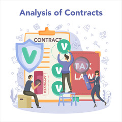 Tax consultant concept. Idea of accounting help and payment