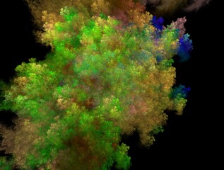 Imaginatory fractal background Image