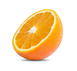 Orange fruit. Orang slice isolate on white background