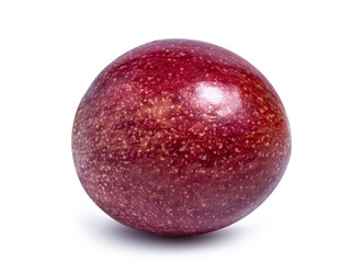 clipping path passion fruit isolated on white background