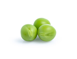 green Pea vegetable isolated on white background