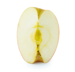 Clipping path red apple fruit isolated on white background