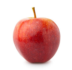 Clipping path red apple fruit isolated on white background