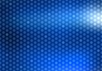 Blue glass texture hexagonal geometric pattern cover. Shiny gloss mosaic background.