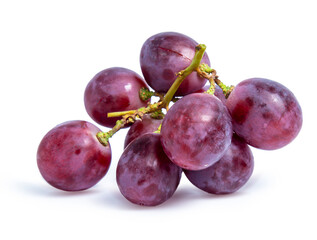 red grape isolated on white background
