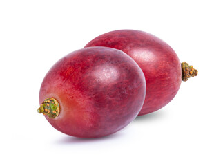 red grape isolated on white background