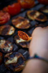 close up of fried wings